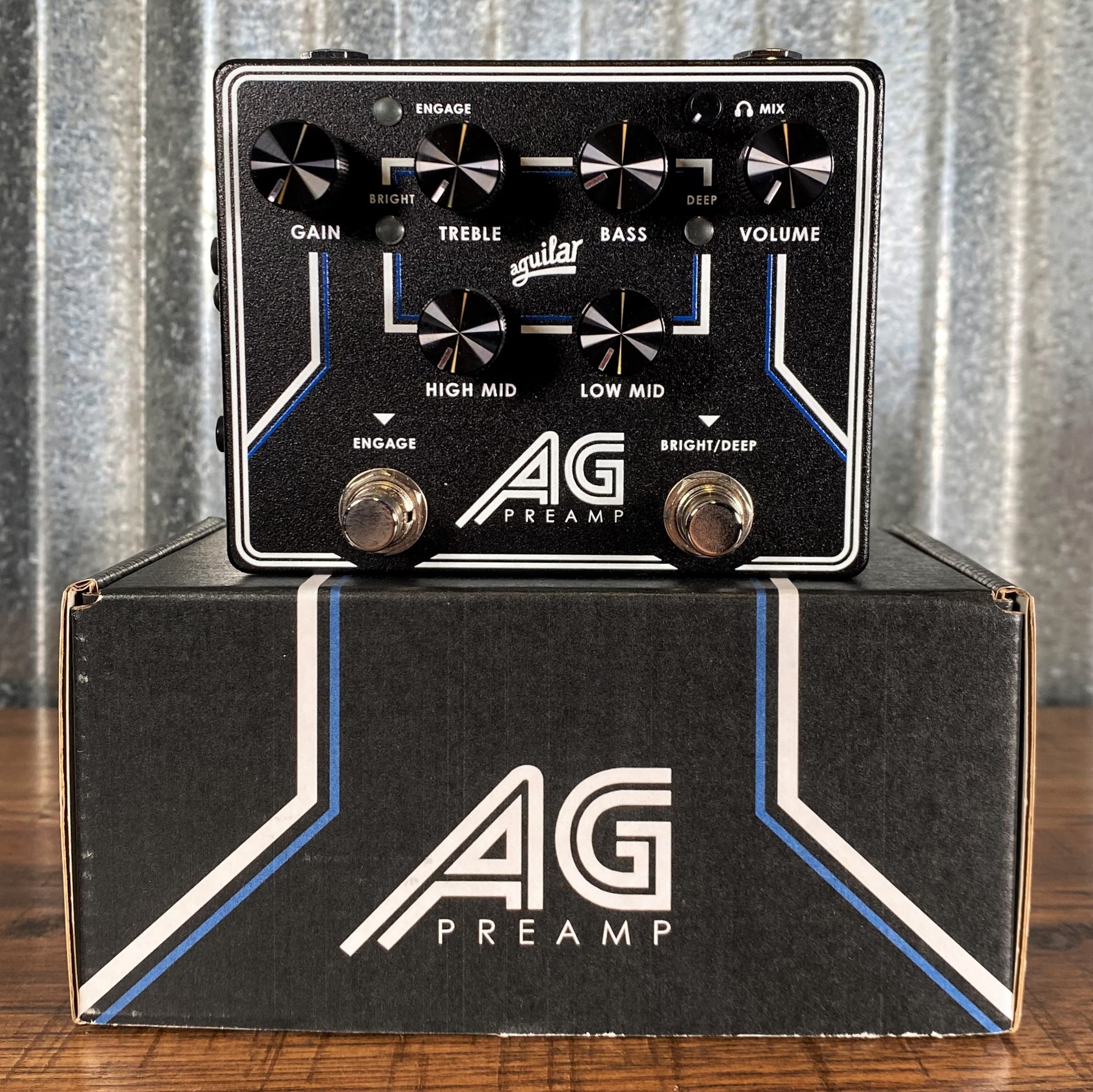 aguilar bass pedals Aguilar AG Preamp Bass EQ Direct Box Effect Pedal – Specialty Traders