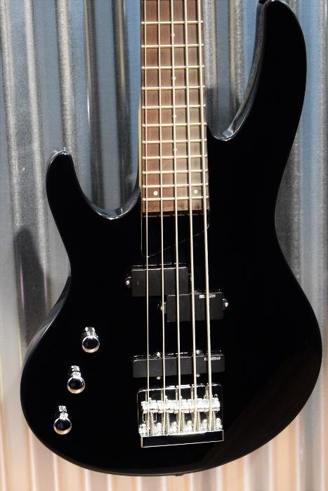 ESP LTD B-55 LH Left Handed 5 String Bass Black B55BLKLH #141
