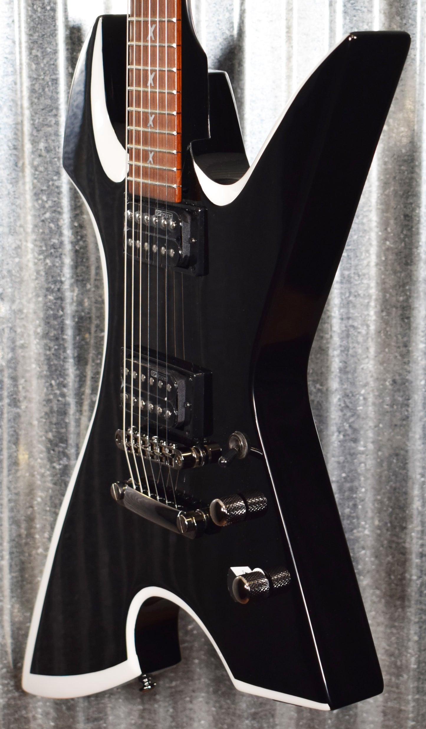 ESP LTD MAX-20 Max Cavalera Black White Bevel Guitar LMAX200RPRBW #0689