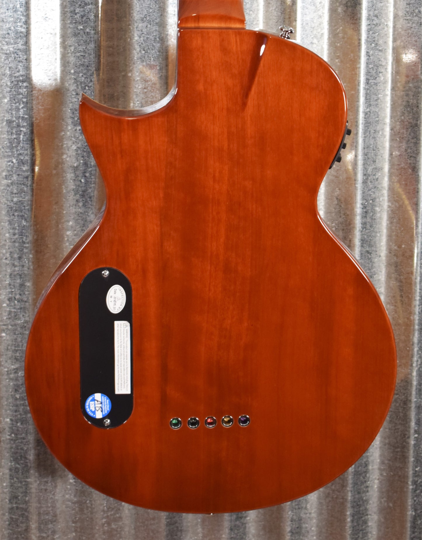 ESP LTD TL-5 Spalted Maple Thinline 5 String Acoustic Electric Bass LTL5SMNAT & Case #1009