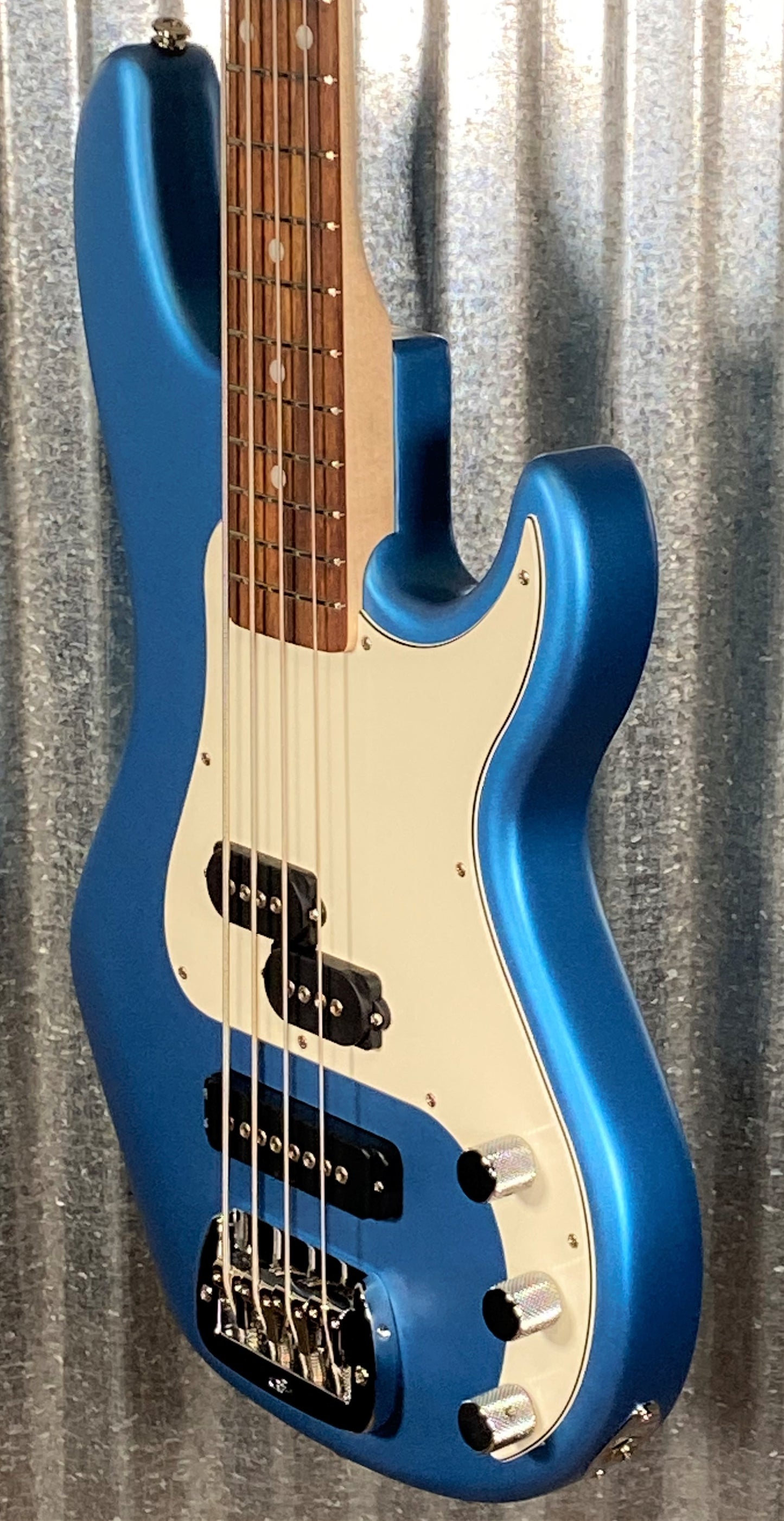 G&L USA SB-2T Tone Mod Lake Placid Blue Frost 4 String Bass & Case #6003