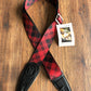 Levy's MSSPLD8-RED 2" Adjustable Print Poly Guitar & Bass Strap Red