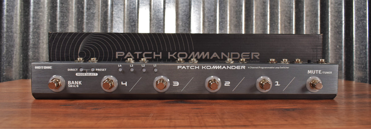 Hotone Patch Kommander 4 Loop 12 Preset Pedalboard Effect Pedal 