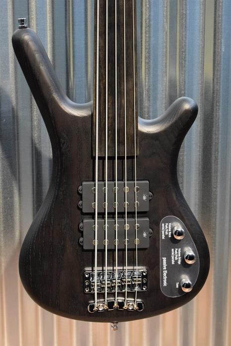 Warwick Rockbass Corvette $$ 5 String Fretless Bass Nirvana Black & Case #2715