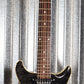 Hamer Archtop Flame Trans Black Double Cut Guitar SATF-TBK #0208