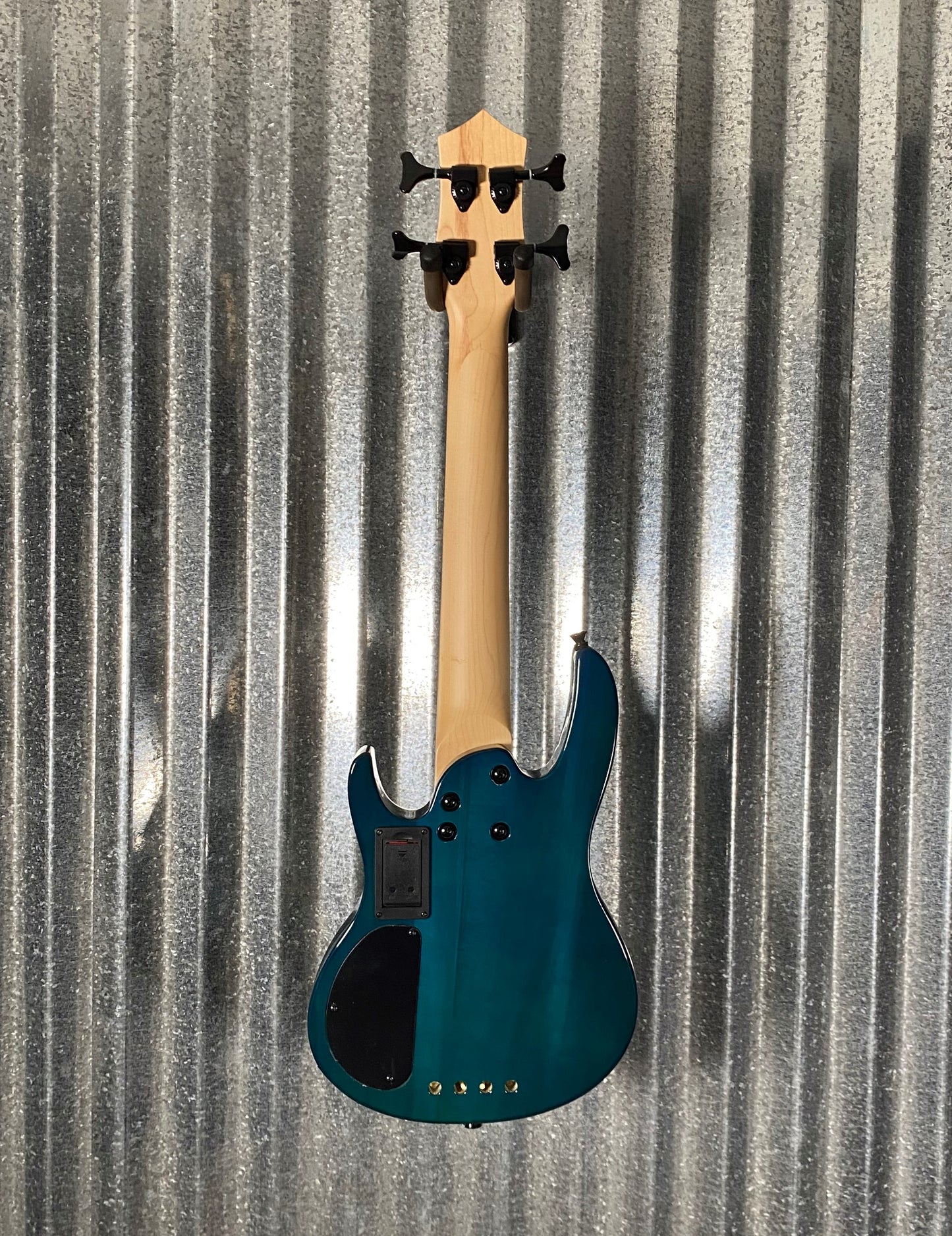 Smiger EUB-02B Burl Top Aquaburst Electric Ukulele Bass #0002