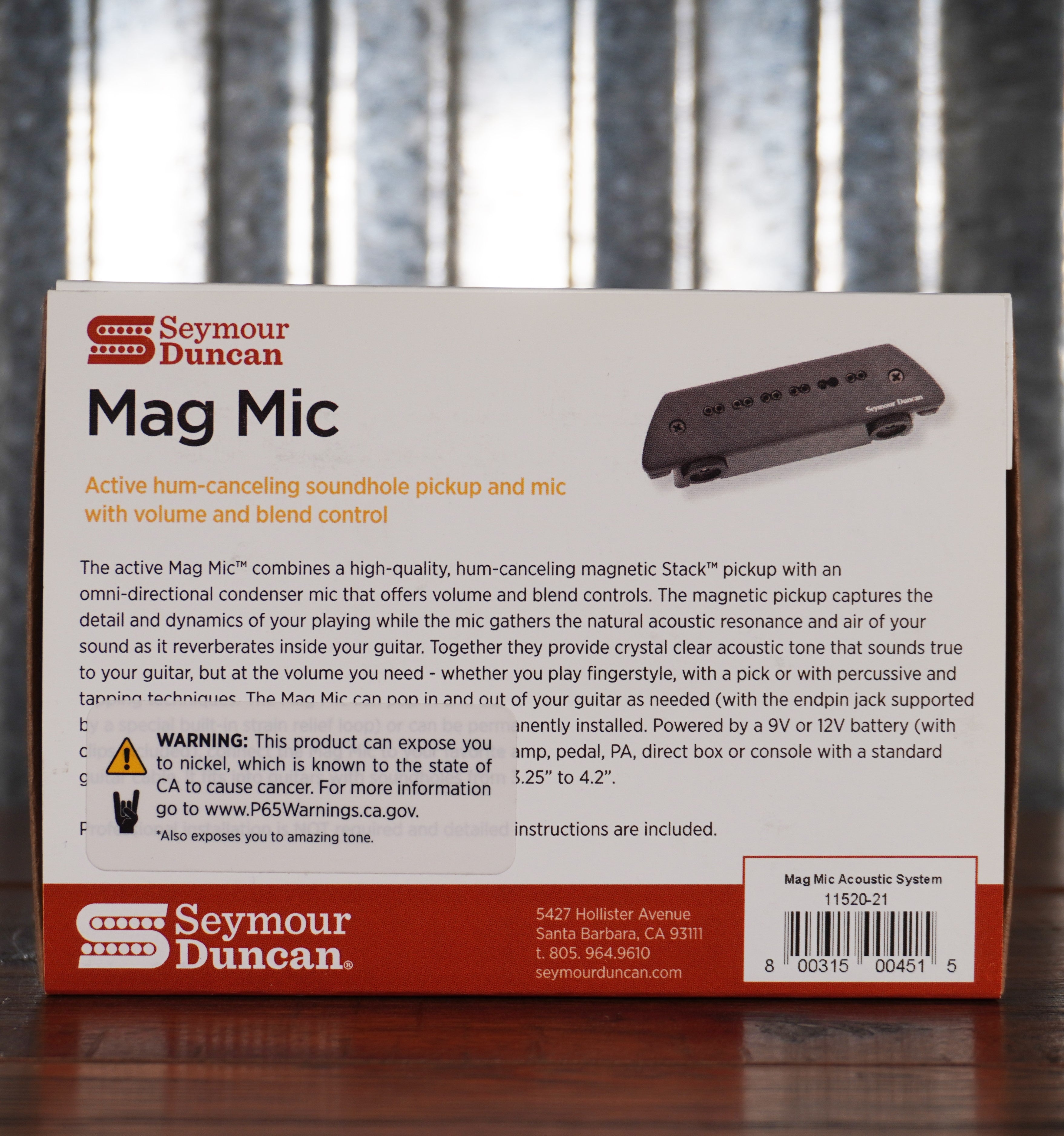 Seymour Duncan SA-6 Mag Mic Acoustic Guitar Pickup System