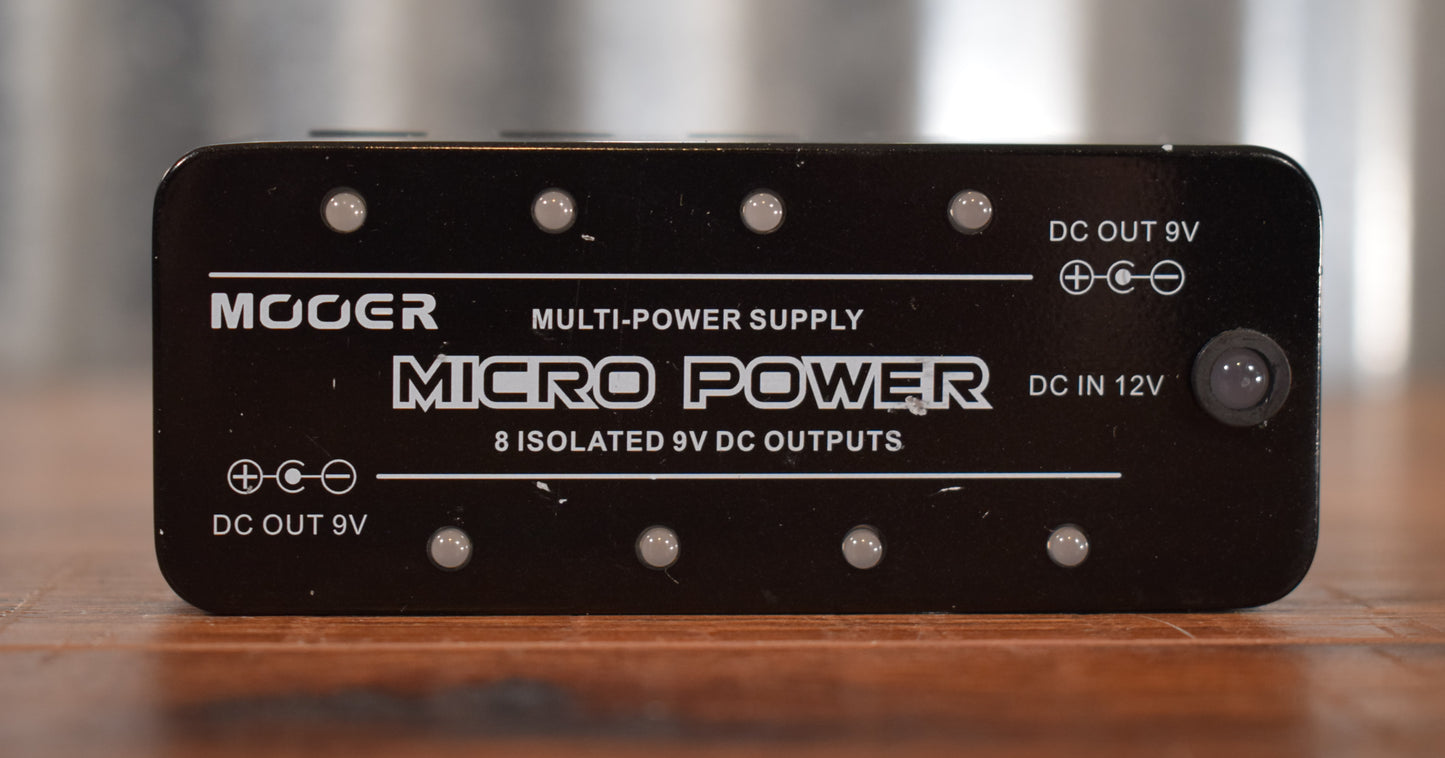 Mooer Audio Micro Power 8 Output DC Pedalboard Power Supply Used
