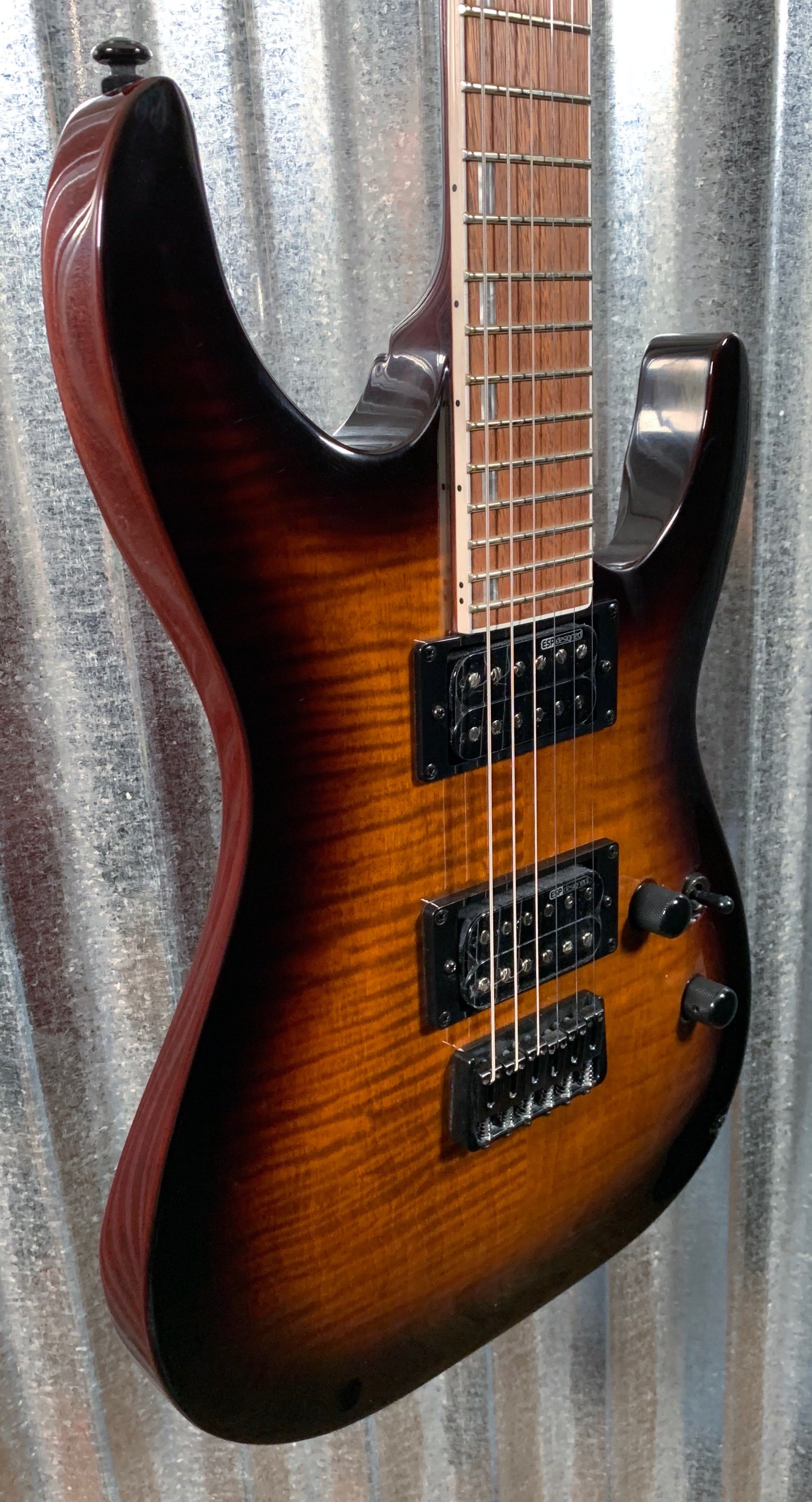 ESP LTD H-200 Flame Dark Brown Sunburst Guitar & Bag ESP LTD H-200 Flame Dark Brown Sunburst Guitar & Bag