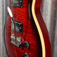 Hamer Archtop Flame Dark Cherry Wilkinson Tremolo Electric Guitar SATFW-DCB #0764