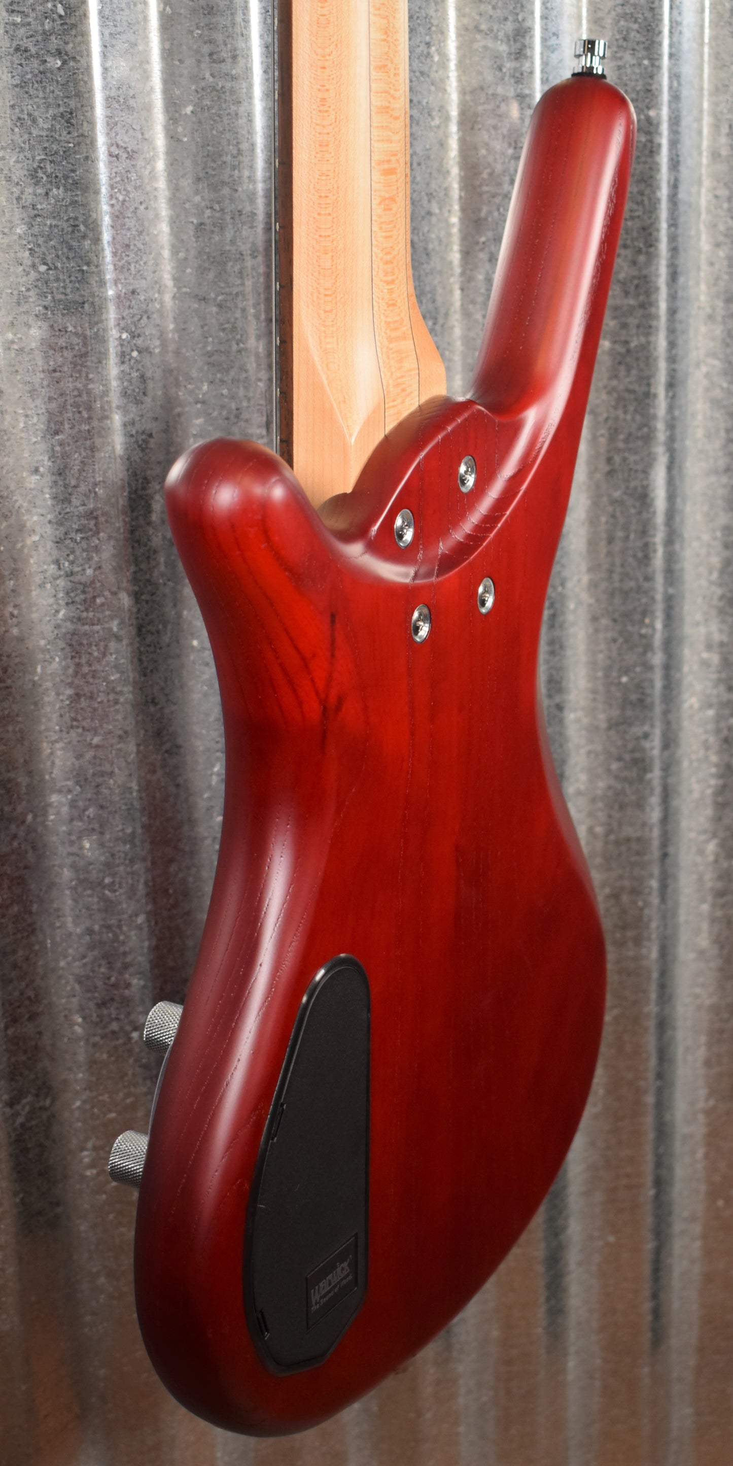 Warwick Rockbass Corvette $$ Double Buck Burgundy 5 String Bass & Bag #0818