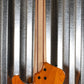 ESP LTD STREAM-1005 Flame Honey Natural EMG 5 String Bass & Case #0523 Used