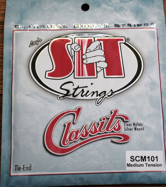 SIT Strings SCM101 Classits Medium Tension Folk Silver Wound Classical Guitar Set