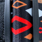 Levy's MP2SLD-009 2" Polyester Sublimation Guitar Strap Diamonds Red Black Orange