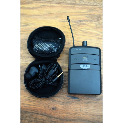 CAD Stage Select IEM In Ear Monitor Wireless Receiver Body Pack & MEB2 Ear Buds