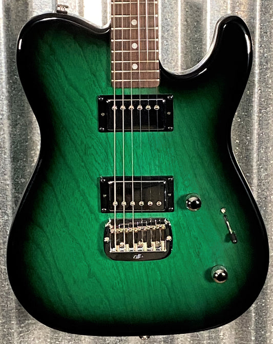 G&L USA ASAT HH RMC Greenburst Guitar & Case #5063