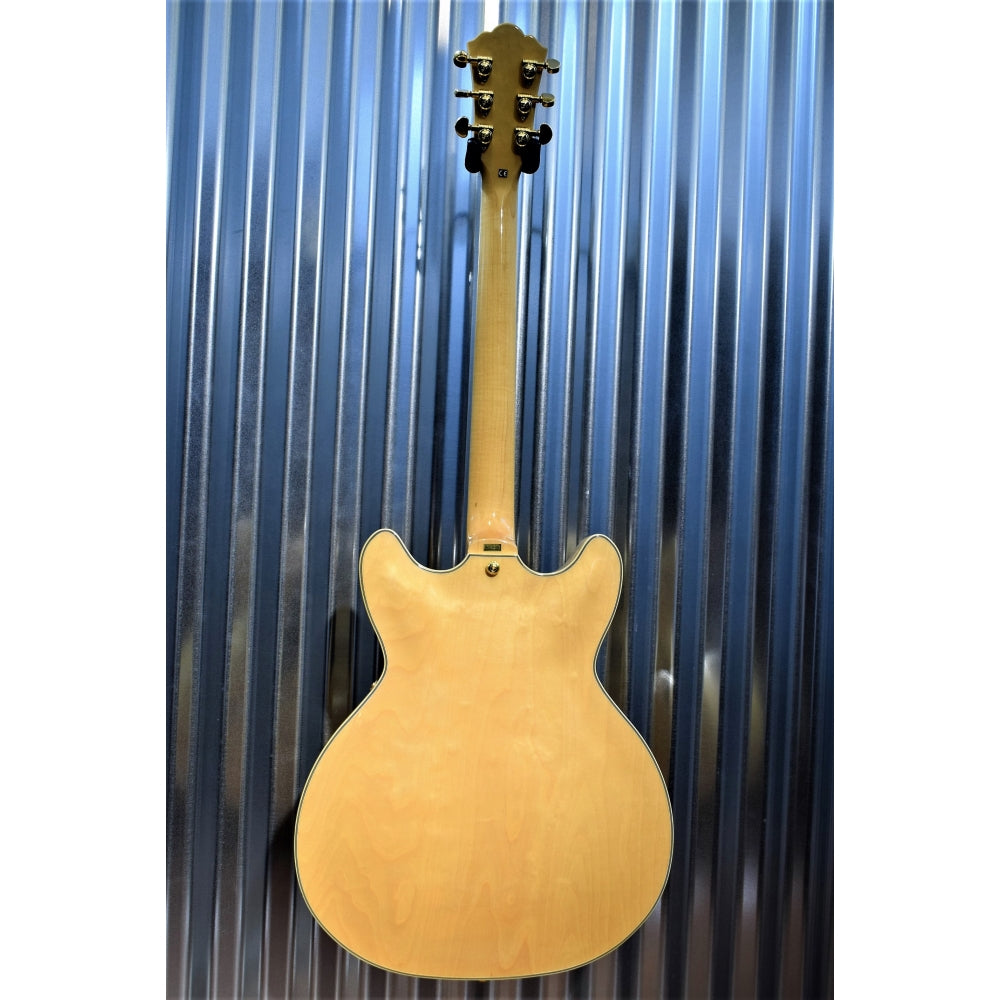 Washburn HB35NK Semi Hollow Electric Guitar Natural Flame Top & Hard Case #1048