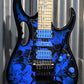 Ibanez JEM77P Steve Vai Signature Jem Premium Blue Floral Pattern Guitar & Case #2821 Used