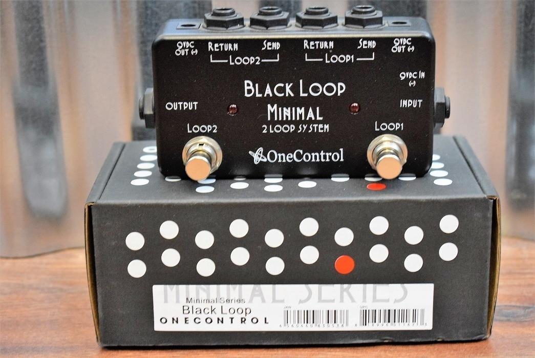One Control Black Loop Minimal 2 Effects Loop AB Switcher & DC Power Distributor Pedal