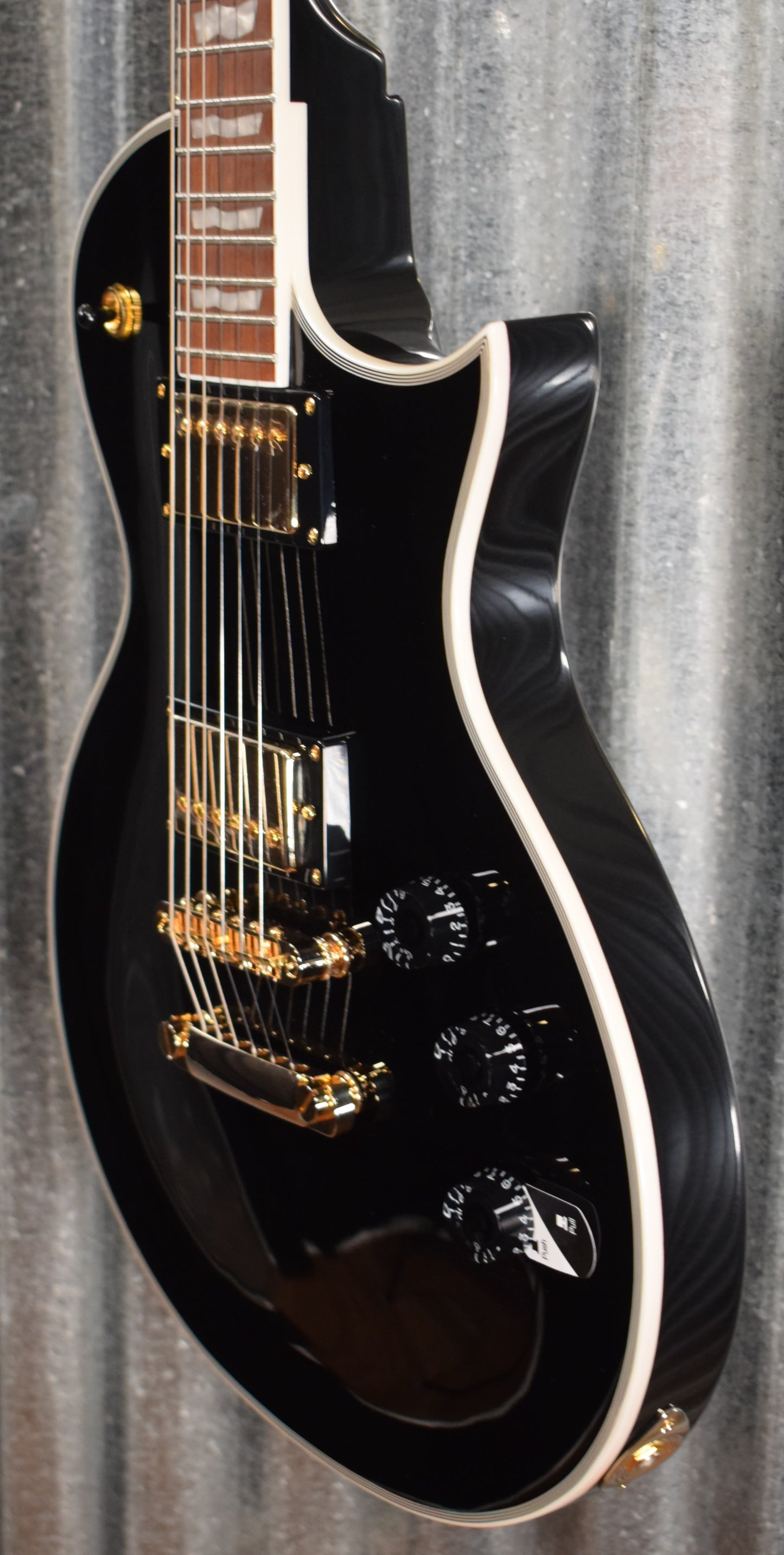 ESP LTD EC-256 EC Series Gloss Black Gold Hardware Guitar LEC256BLK #1107