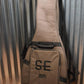 PRS Paul Reed Smith SE Custom 22 Semi-Hollow Flame Grey Black & Bag  #25 B Stock