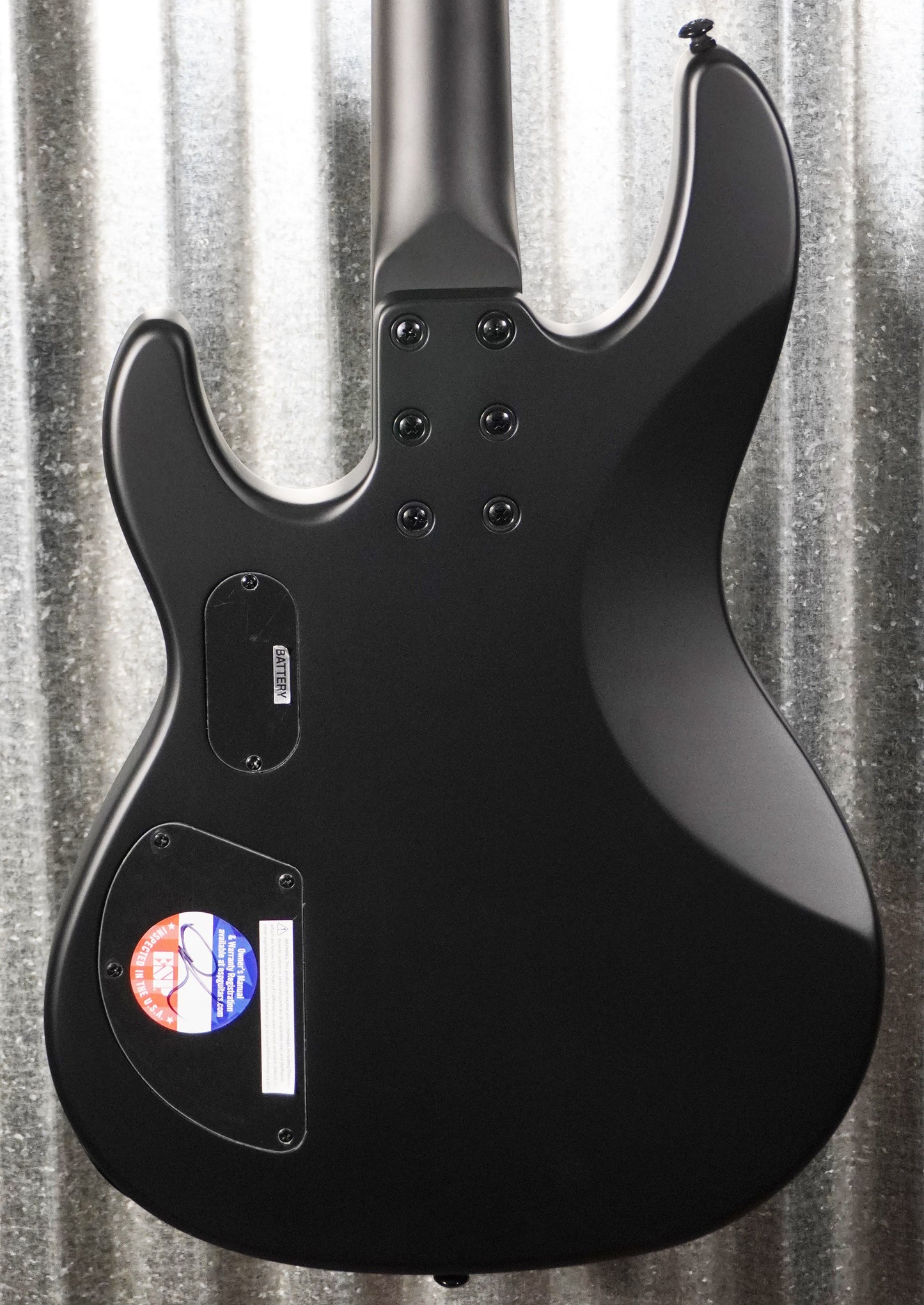 ESP LTD AP-4 Black Metal Satin 4 String Bass & Case LAP4BKMBLKS #1371