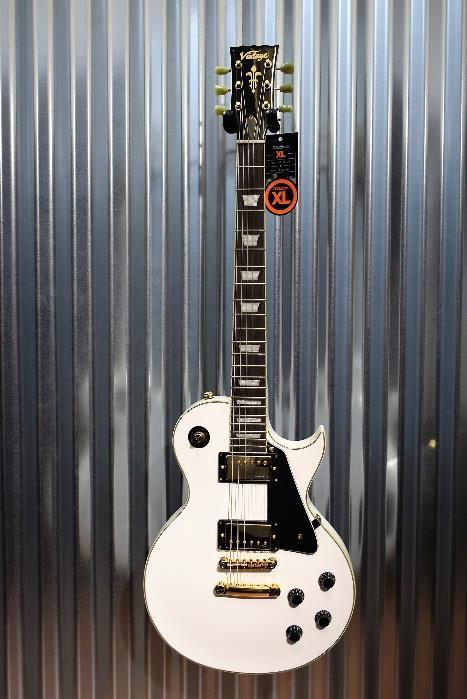 Vintage Guitars Reissued Series V100AW Arctic White Carved Top Guitar