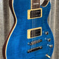 Reverend Guitars Roundhouse RA FM Flame Top Trans Blue Guitar Blem #0167