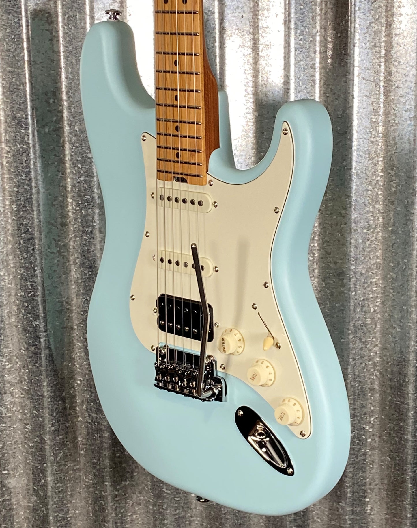 Musi Capricorn Classic HSS Stratocaster Matte Baby Blue Guitar #5081 Used