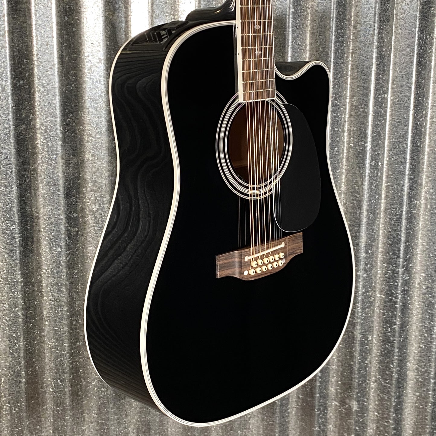 Takamine EF381SC12 Cutaway 12 String Acoustic Electric Guitar Black & Case Japan #0703