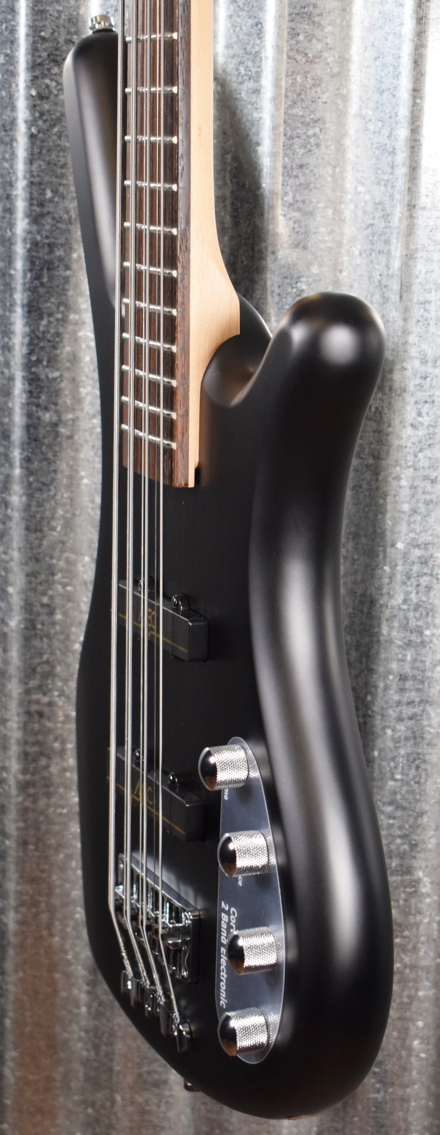 Warwick Rockbass Corvette Basic Satin Nirvana Black Active 8 String Bass & Bag #6420