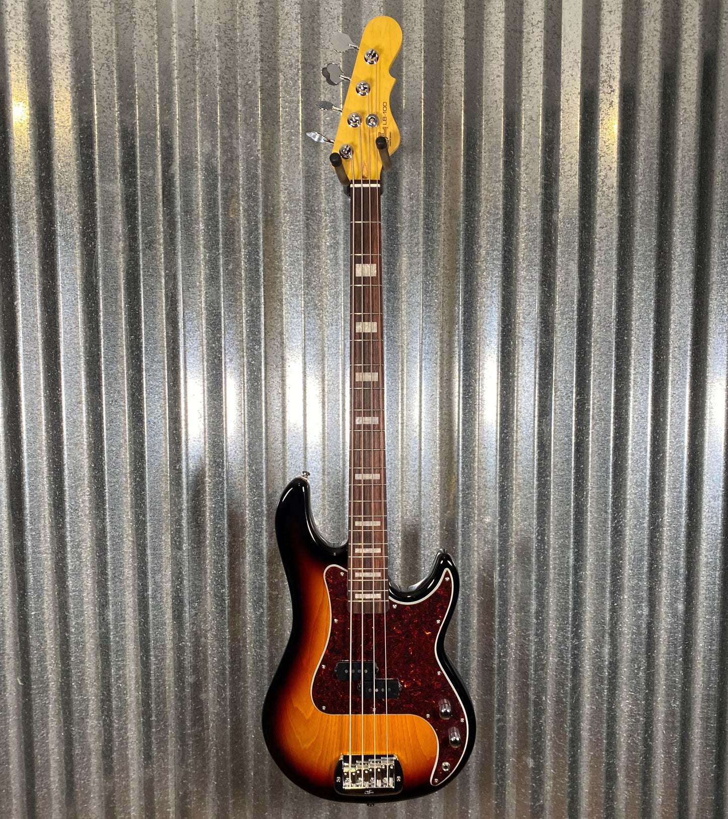 G&L Guitars Tribute LB-100 3 Tone Sunburst 4 String Bass LB100 #4450
