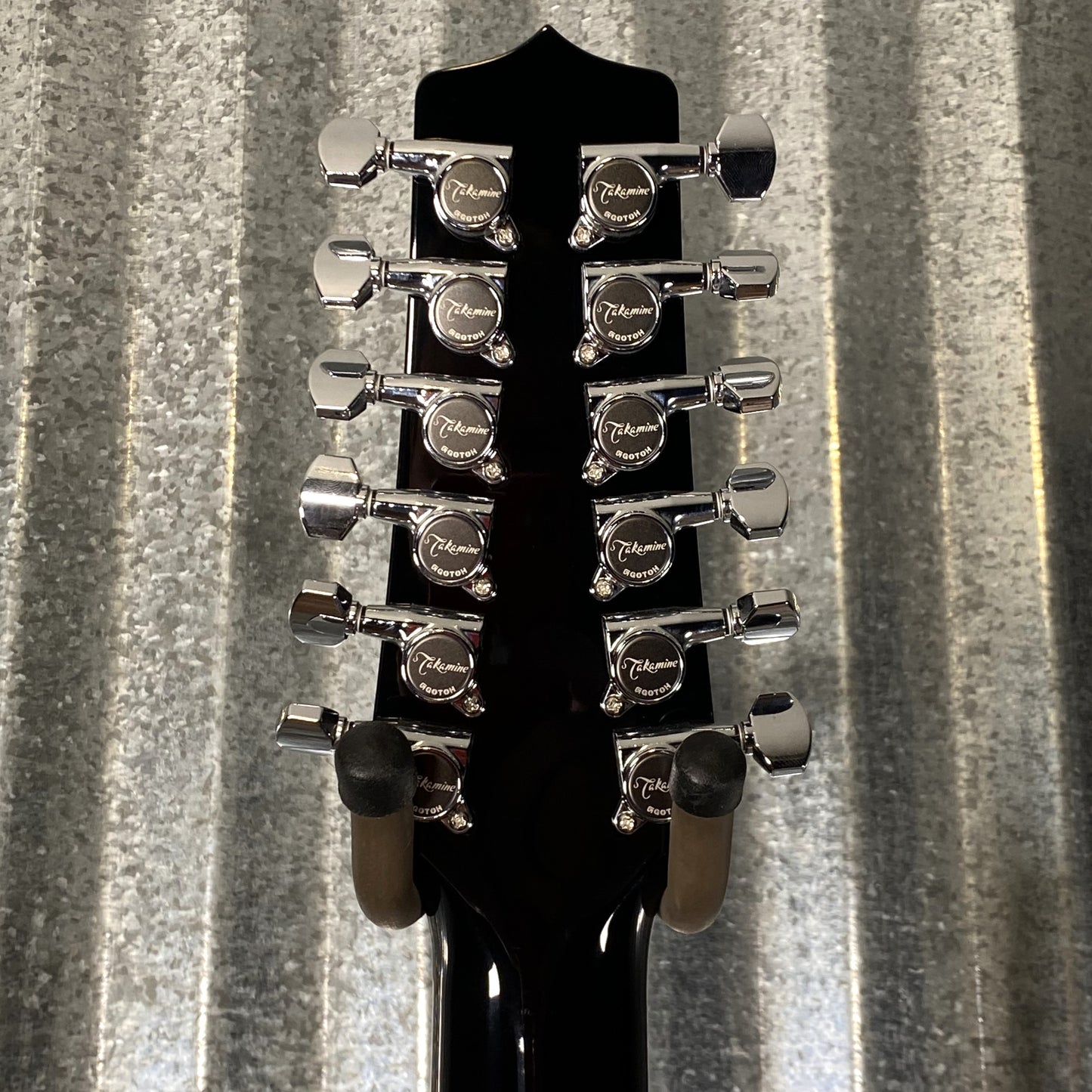 Takamine EF381SC12 Cutaway 12 String Acoustic Electric Guitar Black & Case Japan #0426