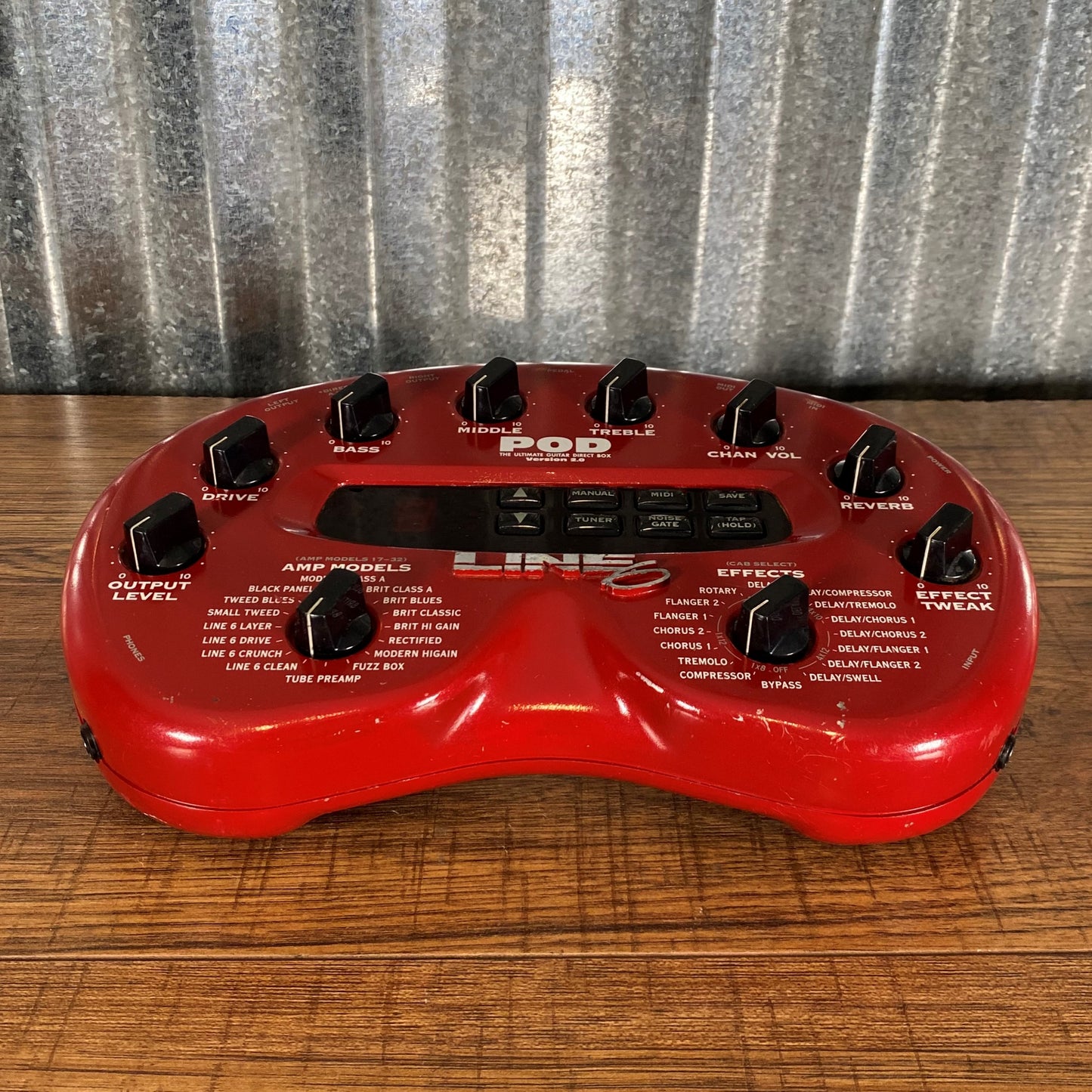 Line 6 Pod 2.0 Guitar Multi Effect & Amp Modeler Used
