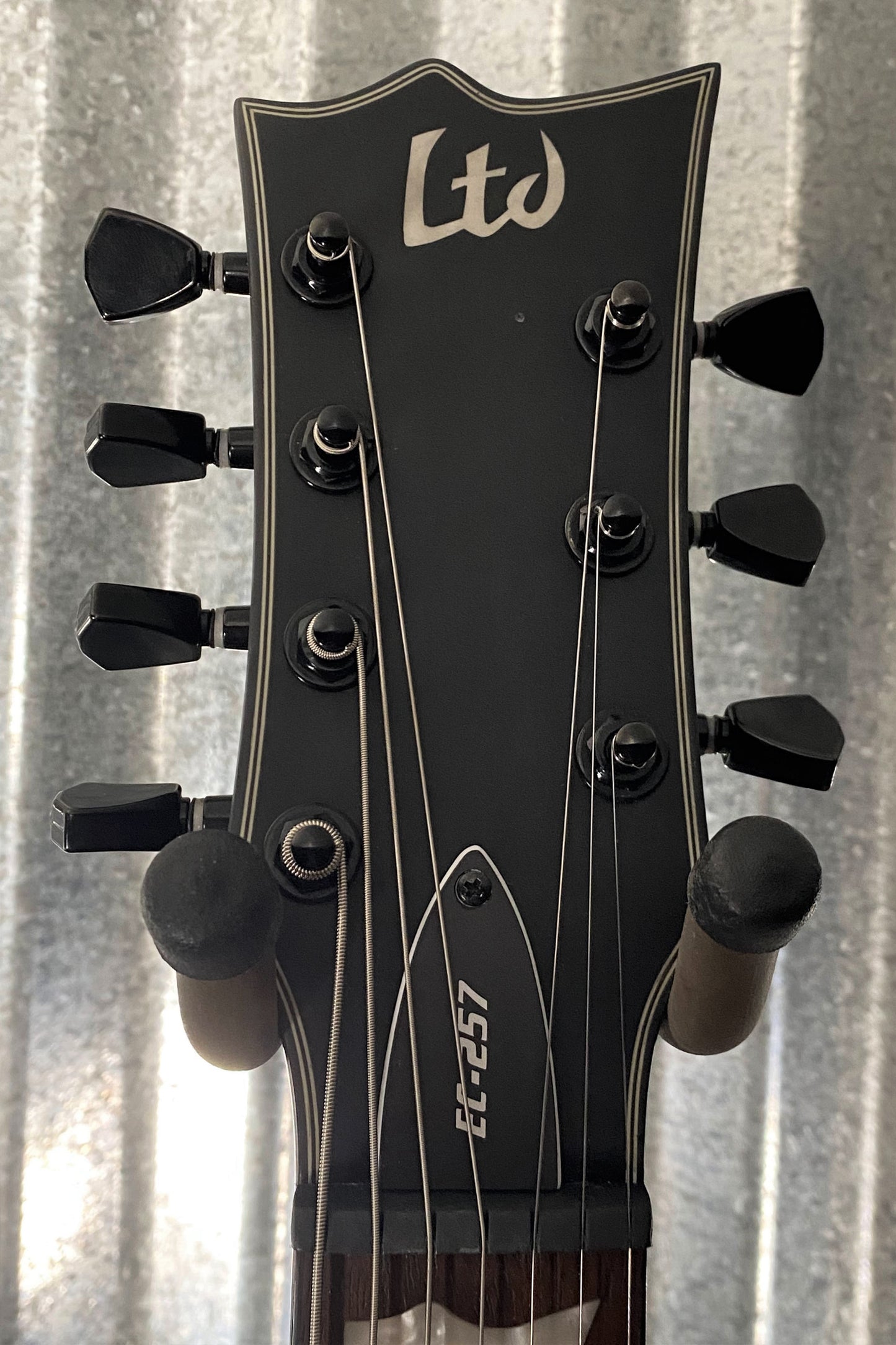 ESP LTD EC-257 Eclipse 7 String Black Satin Guitar LEC257BLKS #0636 Used