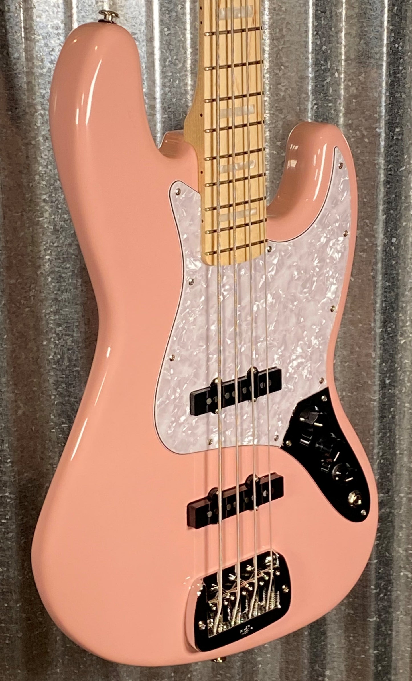 G&L USA JB 4 String Bass Shell Pink & Case #7108