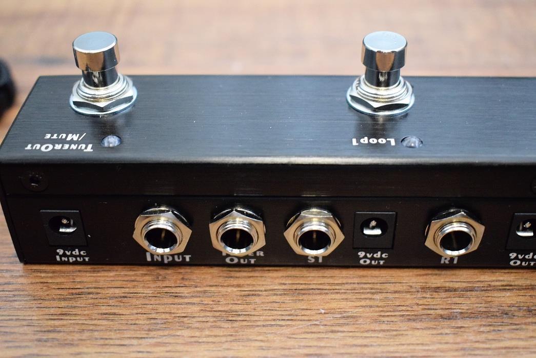 tuner pedal in effects loop One Control Iguana Tail Loop 2 Five Effect Loop Switcher & Power Distr – Specialty Traders