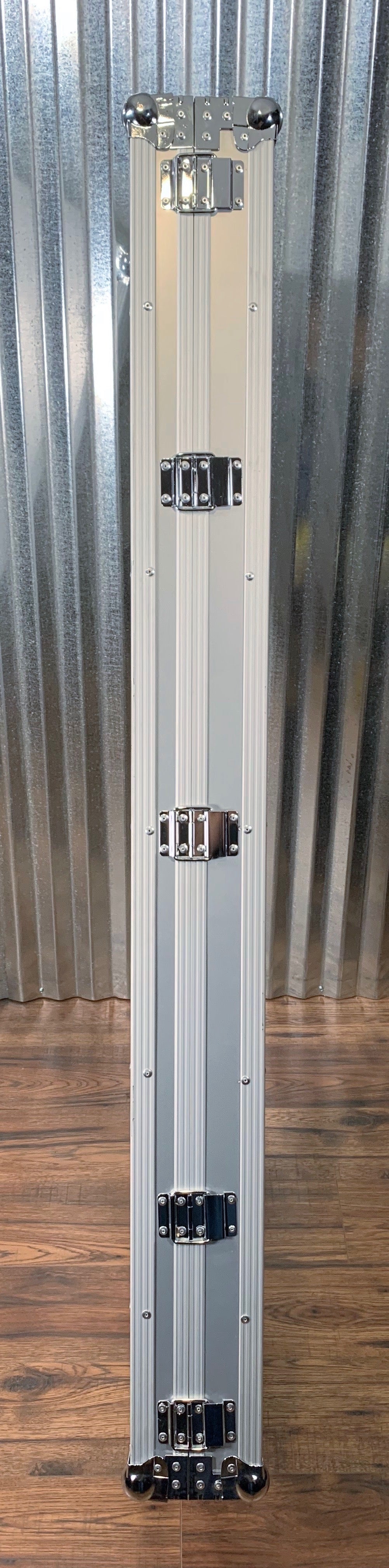 Warwick RC 10836 SAW RockCase Professional Flight Bass Case Silver Aluminum