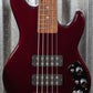 G&L USA CLF L-2500 S750 Ruby Red Metallic 5 String Bass & Case #0075