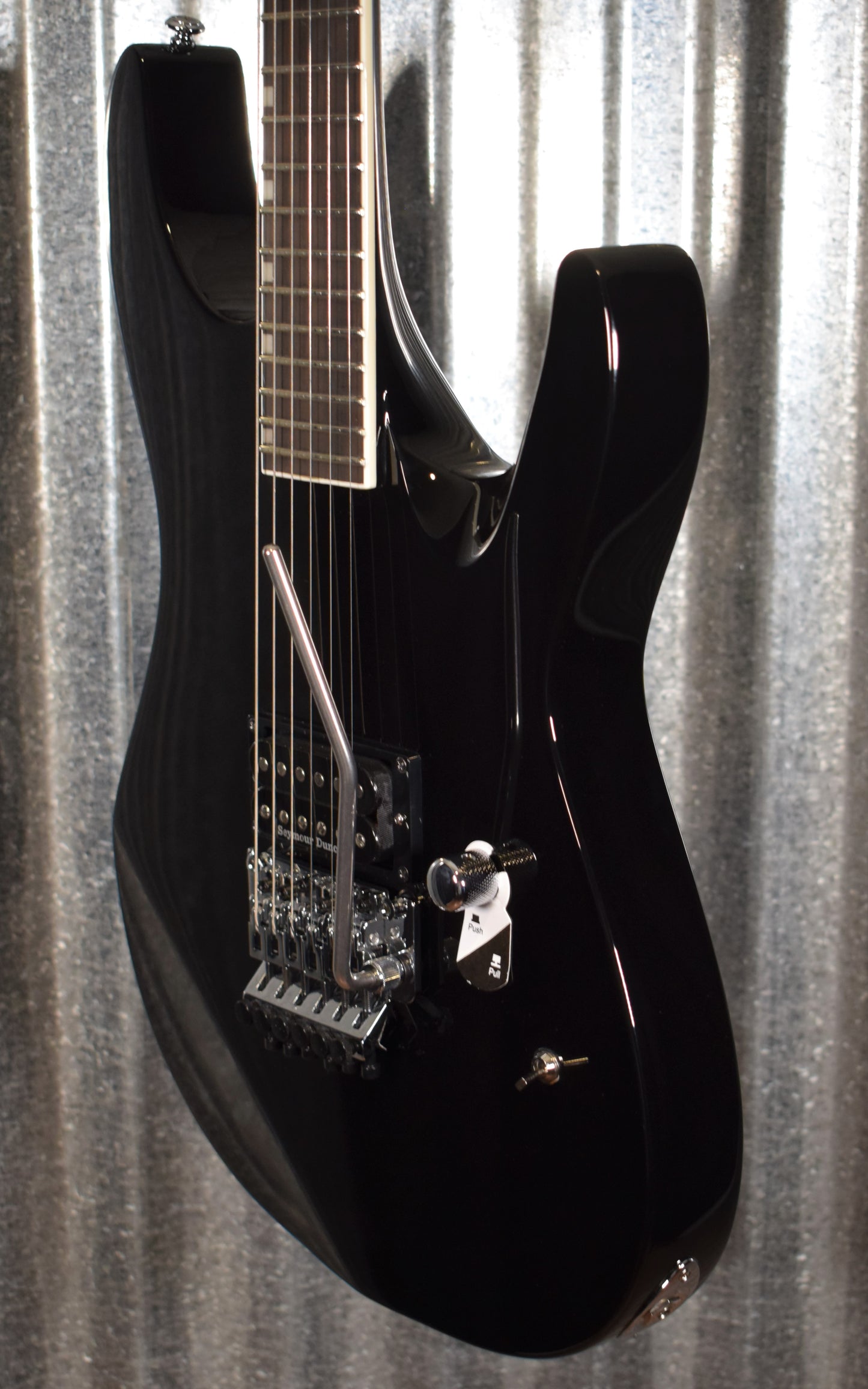 ESP LTD M-1 Custom Black Guitar & Case LM1CTM87BLK #1401