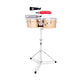 LP Latin Percussion Tito Puente 9 1/4" & 10 1/4" Bronze Timbalitos & Stand LP272-BZ