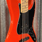 G&L USA JB-5 Hugger Orange 5 String Jazz Bass Maple Satin Neck & Case #2132
