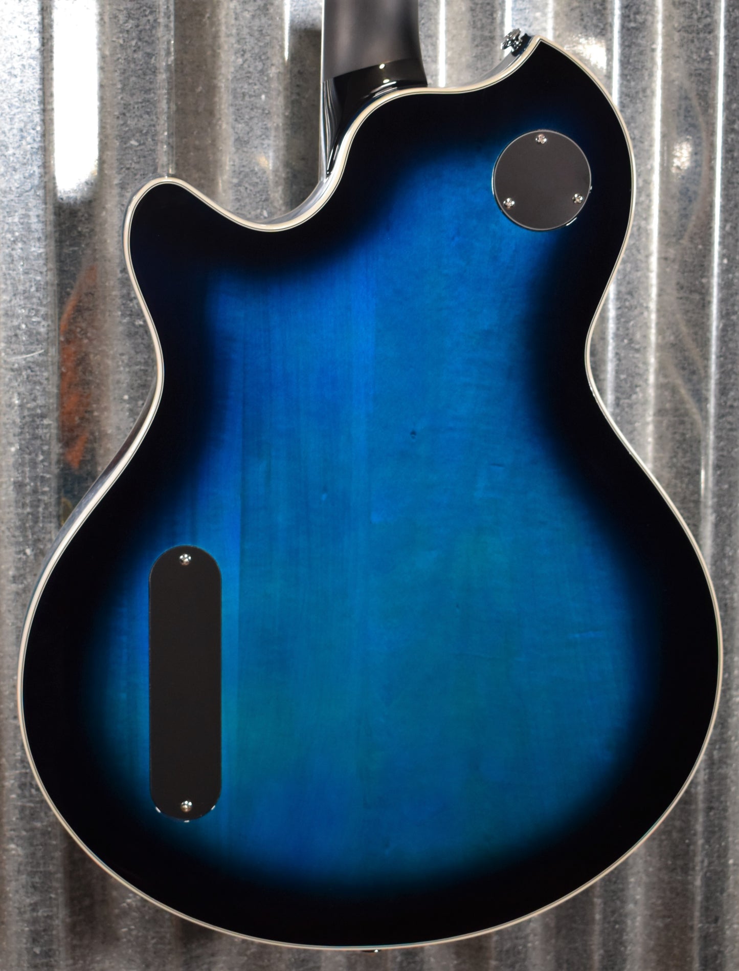 Supro USA 2052ABB7 Clermont Thinline Semi Hollow Trans Blueburst Bigsby Guitar & Case Demo #0095