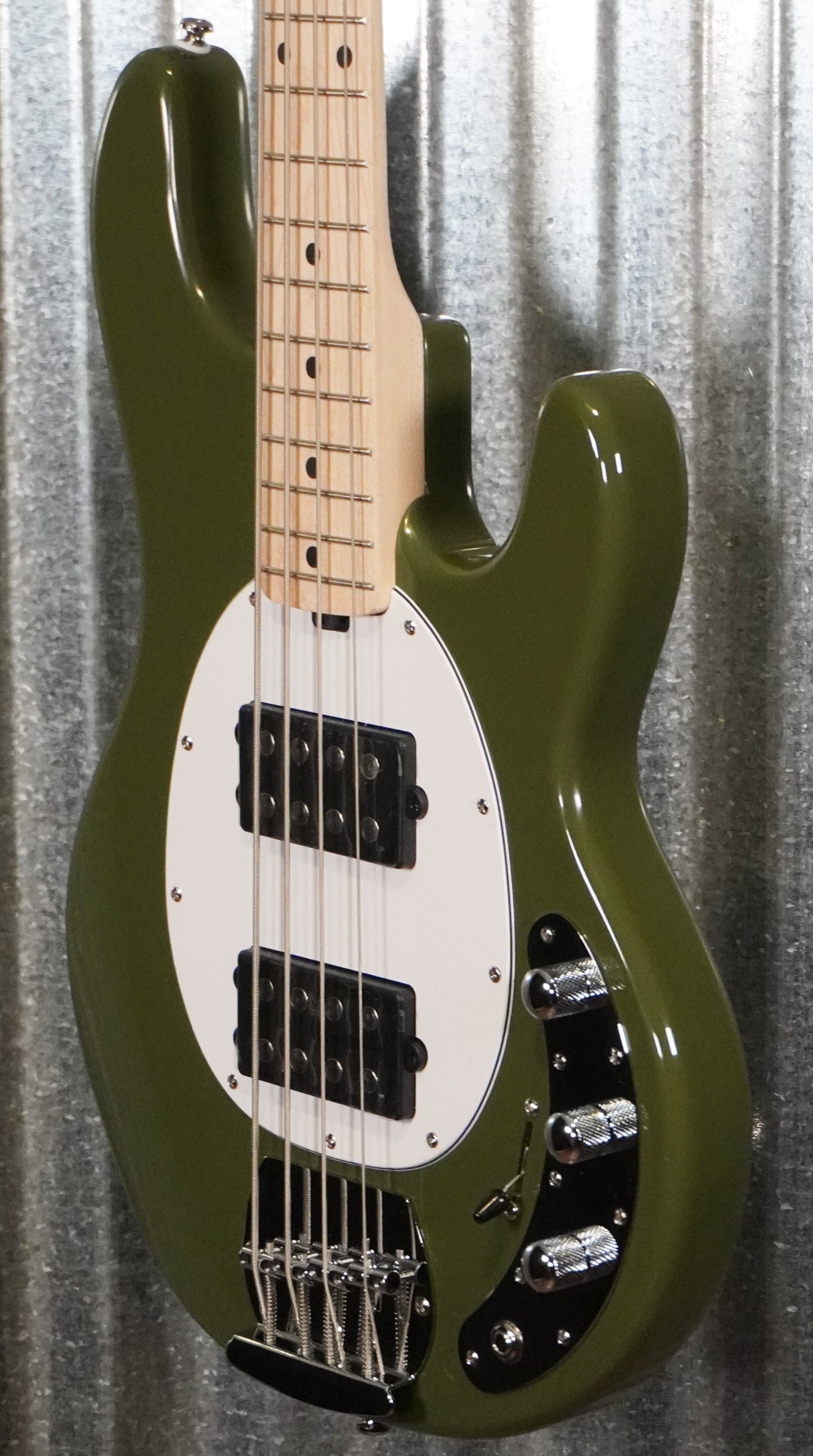 Sterling by Music Man Stingray HH 4 String Bass Olive RAY4HH-OLV-M1 #6553