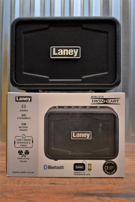 Laney Mini Stereo Bluetooth Ironheart Battery Powered Guitar Amplifier MINI-STB-IRON Demo