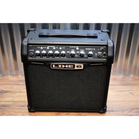 Line 6 Spider IV 15 1x8 15 Watt Combo Electric Guitar Amplifier Used
