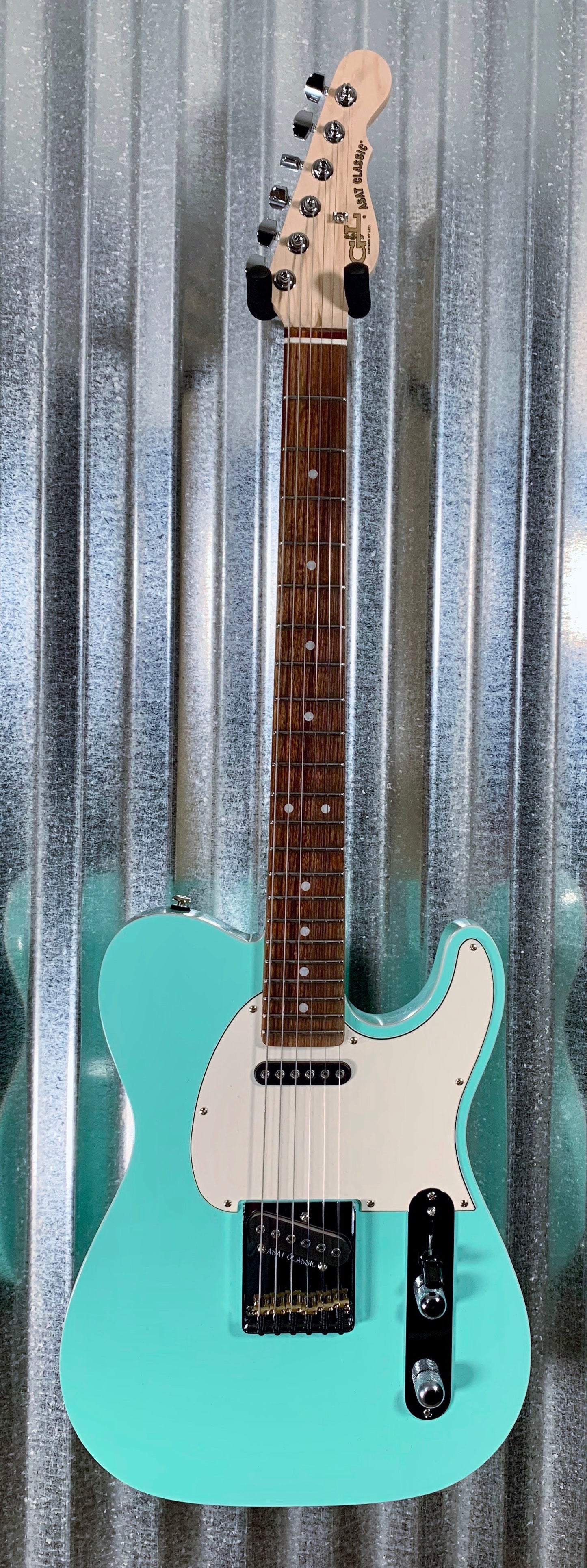 G&L USA Fullerton Custom ASAT Classic Surf Green Guitar & Case 2019 #2108