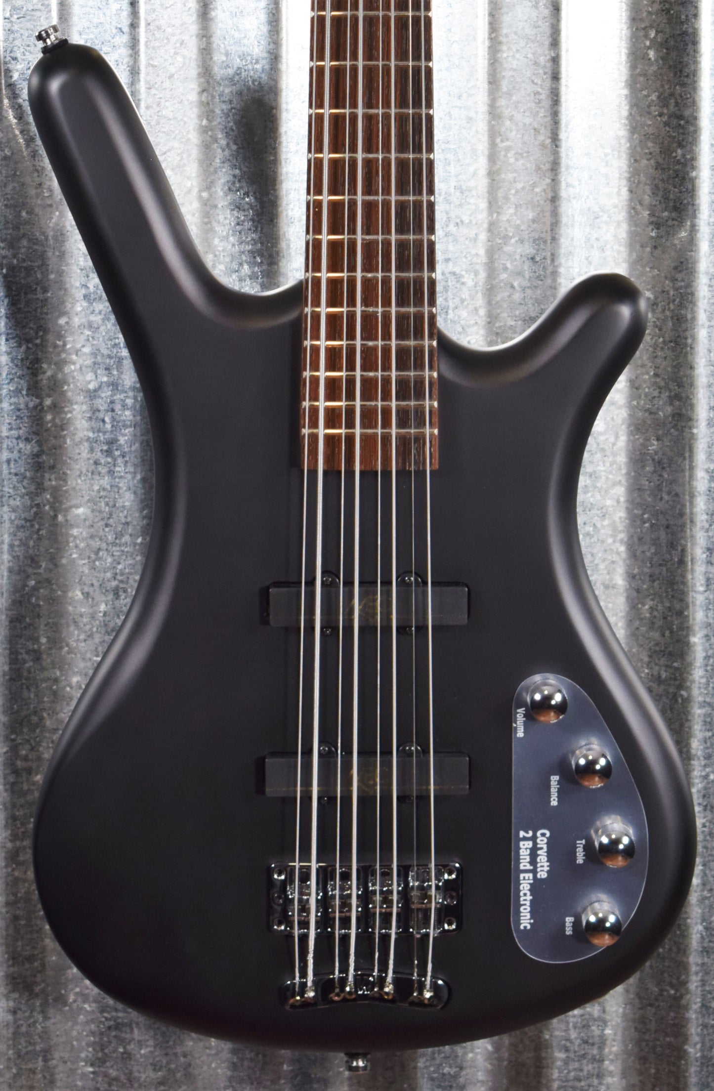 Warwick Rockbass Corvette Basic Satin Nirvana Black Active 8 String Bass & Bag #6420