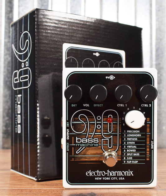 Electro-Harmonix EHX Bass9 Bass Machine Synth Guitar Effect Pedal