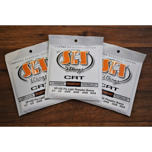 SIT Strings CP1152 Pro Light CRT Coated Phosphor Bronze Acoustic Guitar Strings 3 pack